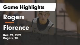 Rogers  vs Florence  Game Highlights - Dec. 21, 2021