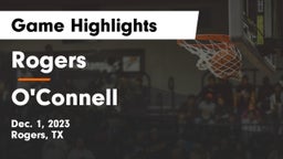 Rogers  vs O'Connell  Game Highlights - Dec. 1, 2023