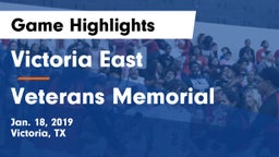 Victoria East  vs Veterans Memorial  Game Highlights - Jan. 18, 2019