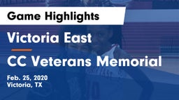 Victoria East  vs CC Veterans Memorial Game Highlights - Feb. 25, 2020