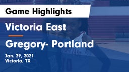 Victoria East  vs Gregory- Portland Game Highlights - Jan. 29, 2021