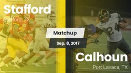 Matchup: Stafford  vs. Calhoun  2017