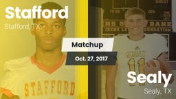 Matchup: Stafford  vs. Sealy  2017