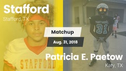 Matchup: Stafford  vs. Patricia E. Paetow  2018