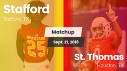 Matchup: Stafford  vs. St. Thomas  2018