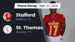 Recap: Stafford  vs. St. Thomas  2018