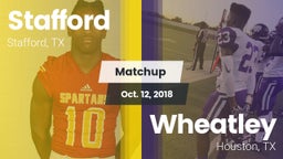 Matchup: Stafford  vs. Wheatley  2018
