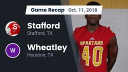 Recap: Stafford  vs. Wheatley  2018
