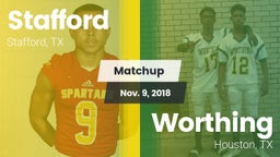 Matchup: Stafford  vs. Worthing  2018