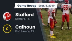 Recap: Stafford  vs. Calhoun  2019