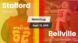 Matchup: Stafford  vs. Bellville  2019