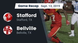 Recap: Stafford  vs. Bellville  2019