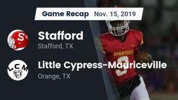 Recap: Stafford  vs. Little Cypress-Mauriceville  2019