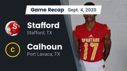 Recap: Stafford  vs. Calhoun  2020