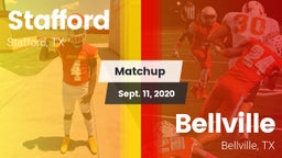 Matchup: Stafford  vs. Bellville  2020