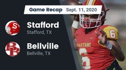 Recap: Stafford  vs. Bellville  2020