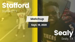 Matchup: Stafford  vs. Sealy  2020