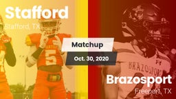 Matchup: Stafford  vs. Brazosport  2020