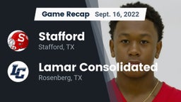 Recap: Stafford  vs. Lamar Consolidated  2022
