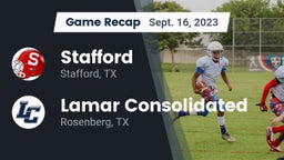 Recap: Stafford  vs. Lamar Consolidated  2023