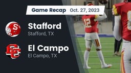Recap: Stafford  vs. El Campo  2023