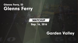 Matchup: Glenns Ferry High vs. Garden Valley 2016