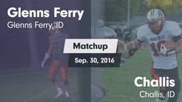 Matchup: Glenns Ferry High vs. Challis  2016