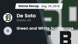 Recap: De Soto  vs. Green and White Scrimmage 2018