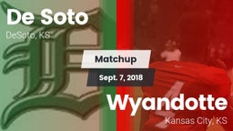 Matchup: De Soto  vs. Wyandotte  2018