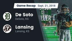Recap: De Soto  vs. Lansing  2018