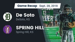 Recap: De Soto  vs. SPRING HILL  2018