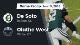 Recap: De Soto  vs. Olathe West   2018