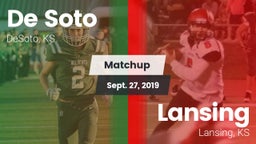 Matchup: De Soto  vs. Lansing  2019