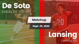 Matchup: De Soto  vs. Lansing  2020