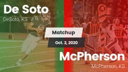 Matchup: De Soto  vs. McPherson  2020