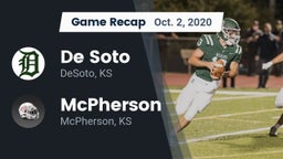 Recap: De Soto  vs. McPherson  2020