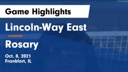 Lincoln-Way East  vs Rosary Game Highlights - Oct. 8, 2021