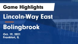 Lincoln-Way East  vs Bolingbrook  Game Highlights - Oct. 19, 2021
