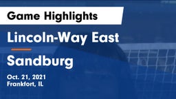 Lincoln-Way East  vs Sandburg  Game Highlights - Oct. 21, 2021