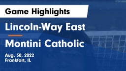 Lincoln-Way East  vs Montini Catholic  Game Highlights - Aug. 30, 2022