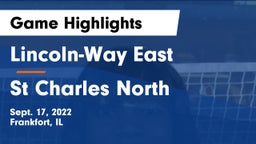 Lincoln-Way East  vs St Charles North Game Highlights - Sept. 17, 2022