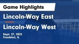 Lincoln-Way East  vs Lincoln-Way West  Game Highlights - Sept. 27, 2022