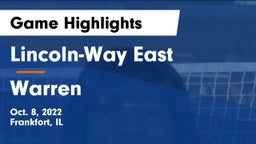 Lincoln-Way East  vs Warren Game Highlights - Oct. 8, 2022