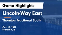 Lincoln-Way East  vs Thornton Fractional South  Game Highlights - Oct. 12, 2022