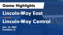 Lincoln-Way East  vs Lincoln-Way Central  Game Highlights - Oct. 15, 2022