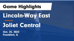 Lincoln-Way East  vs Joliet Central  Game Highlights - Oct. 25, 2022