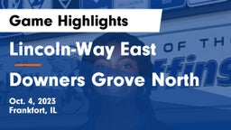 Lincoln-Way East  vs Downers Grove North  Game Highlights - Oct. 4, 2023