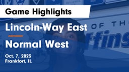 Lincoln-Way East  vs Normal West Game Highlights - Oct. 7, 2023