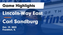 Lincoln-Way East  vs Carl Sandburg  Game Highlights - Oct. 19, 2023