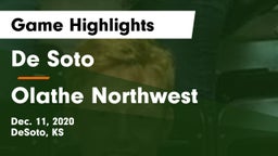 De Soto  vs Olathe Northwest  Game Highlights - Dec. 11, 2020